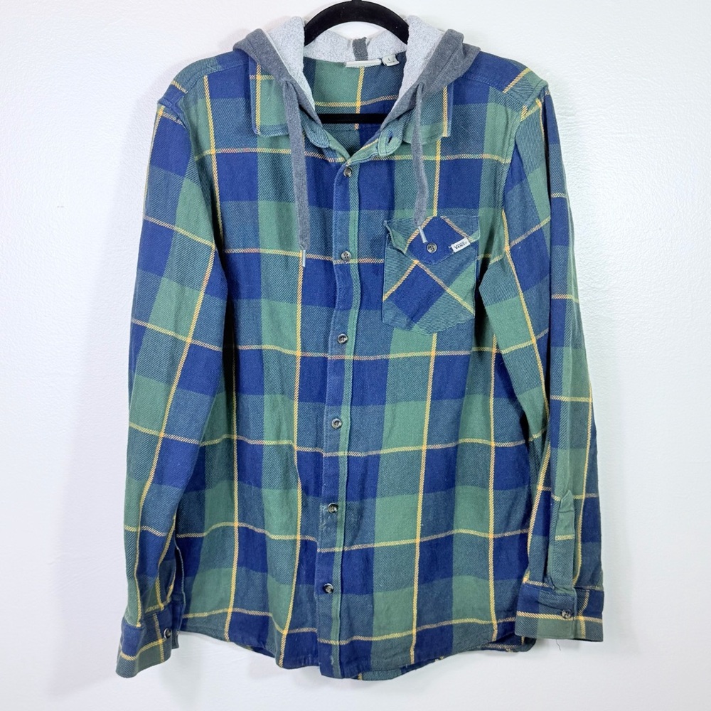 Vans Plaid Flannel Long Sleeve Hoodie